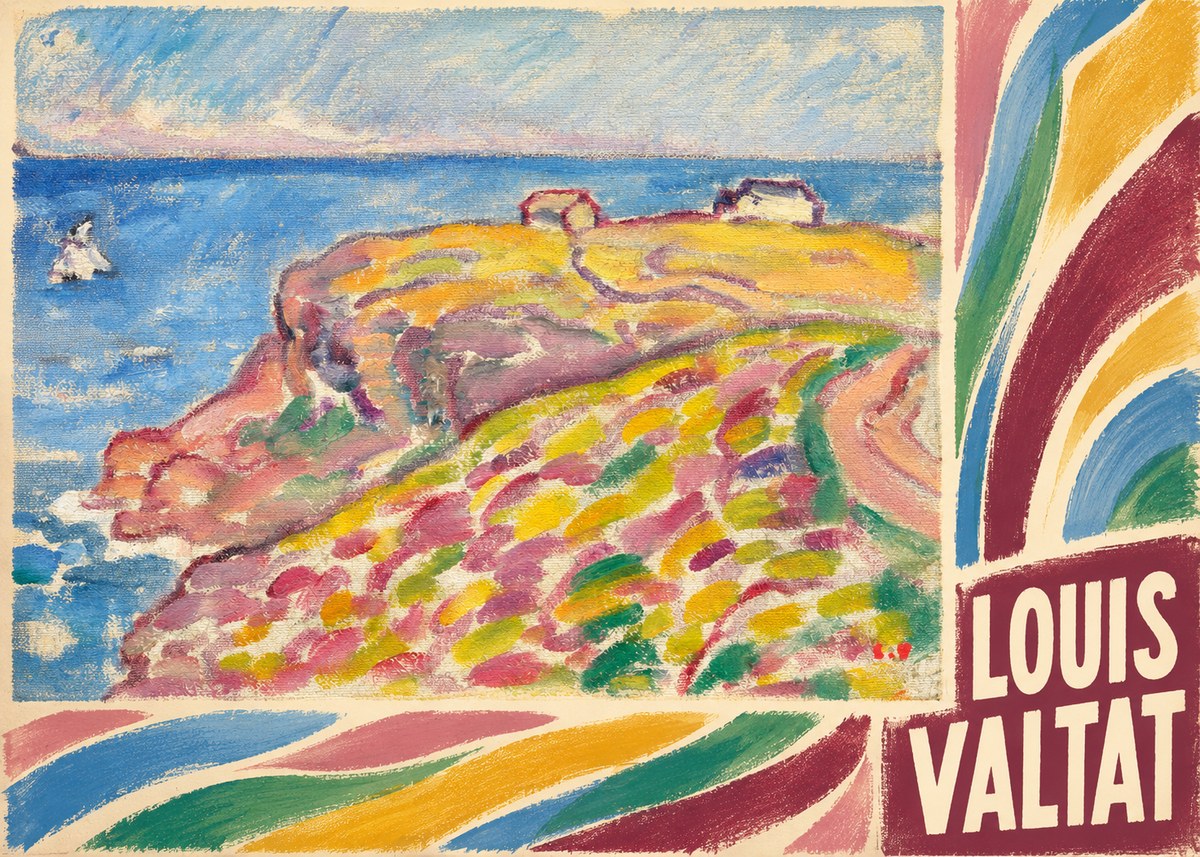 Louis Valtat Coastal Landscape with Bather No6 - Poszter