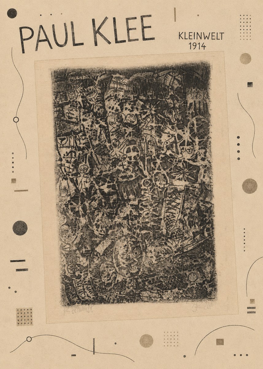 Paul Klee Kleinwelt No2 - Poszter