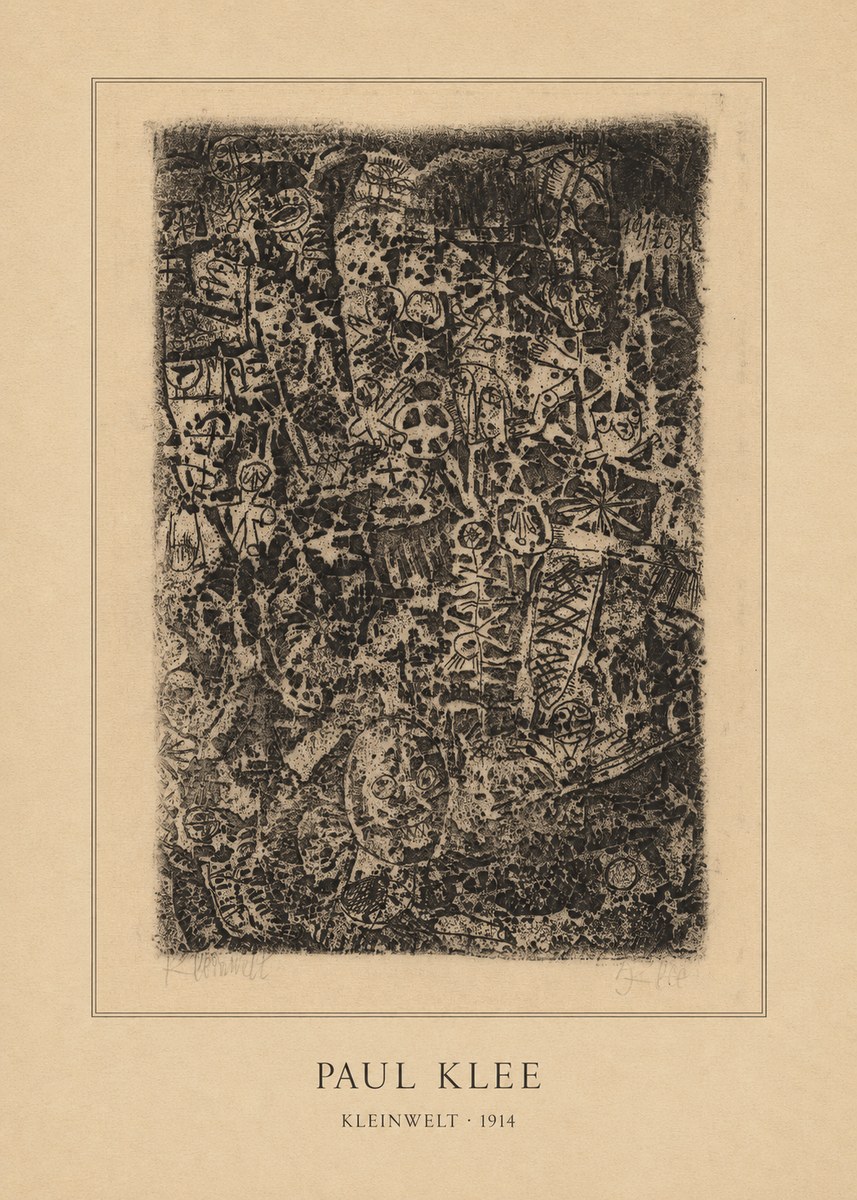 Paul Klee Kleinwelt No4 - Poszter