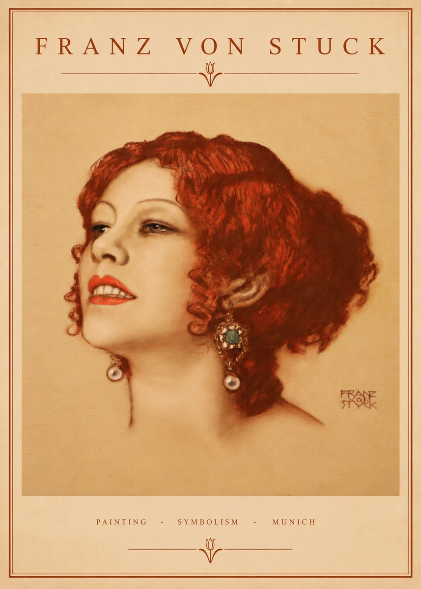 Franz von Stuck Medusa No2 - Poszter