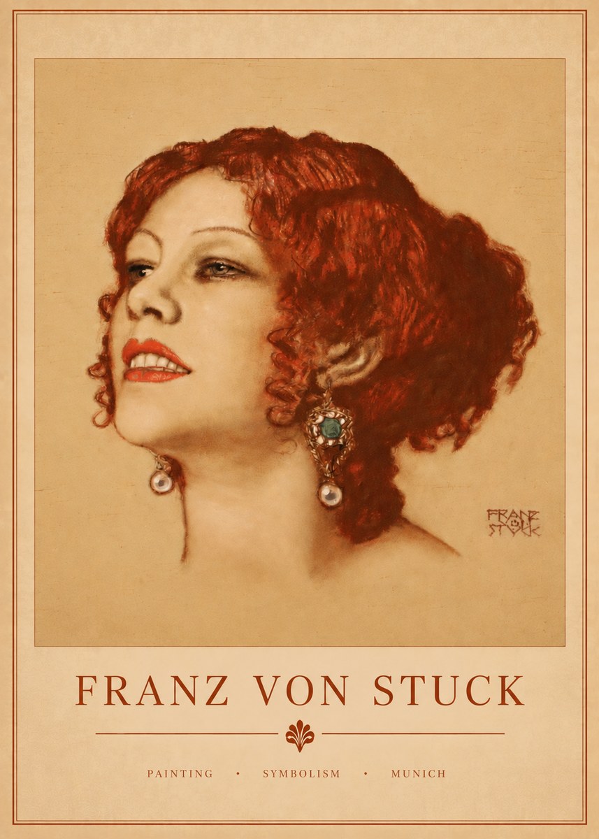 Franz von Stuck Medusa No4 - Poszter