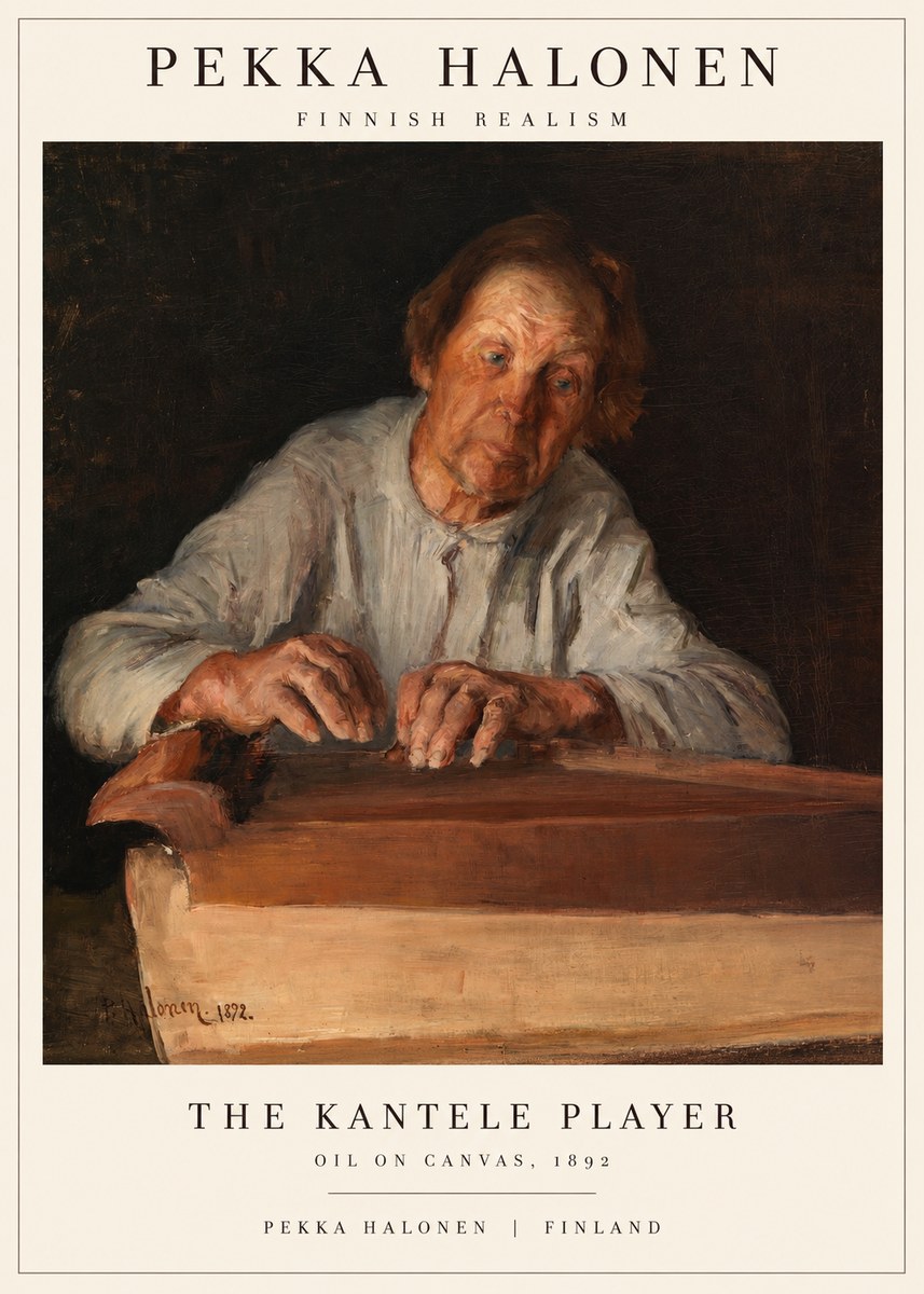 Pekka Halonen The Kantele Player No1 - Poszter