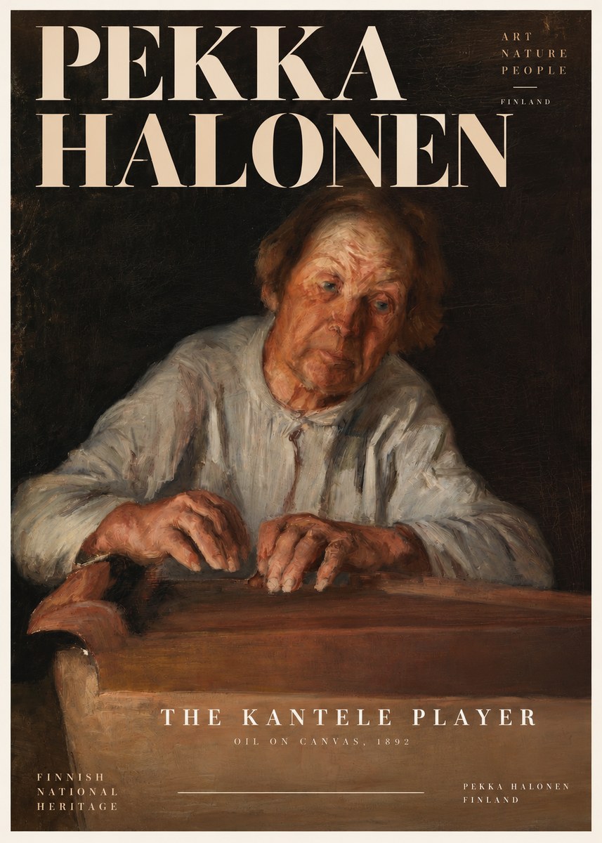 Pekka Halonen The Kantele Player No2 - Poszter