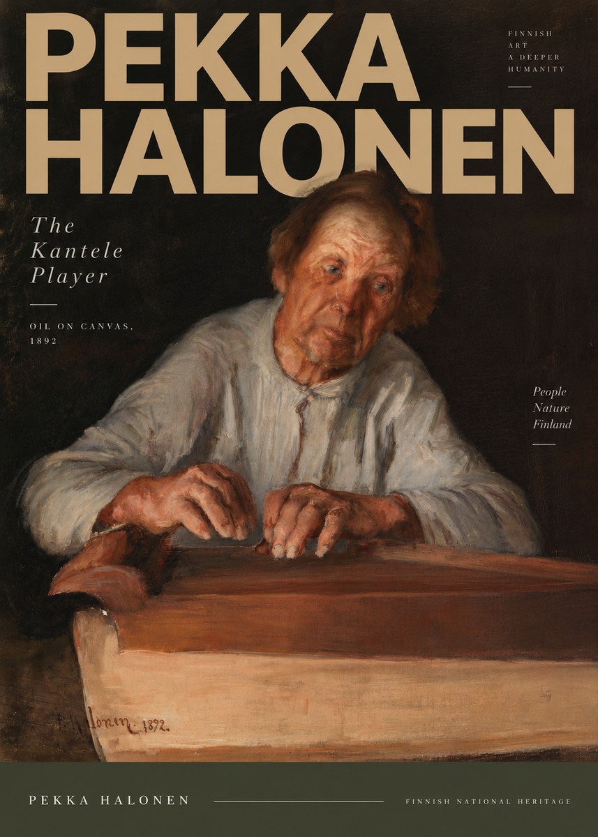Pekka Halonen The Kantele Player No5 - Poszter