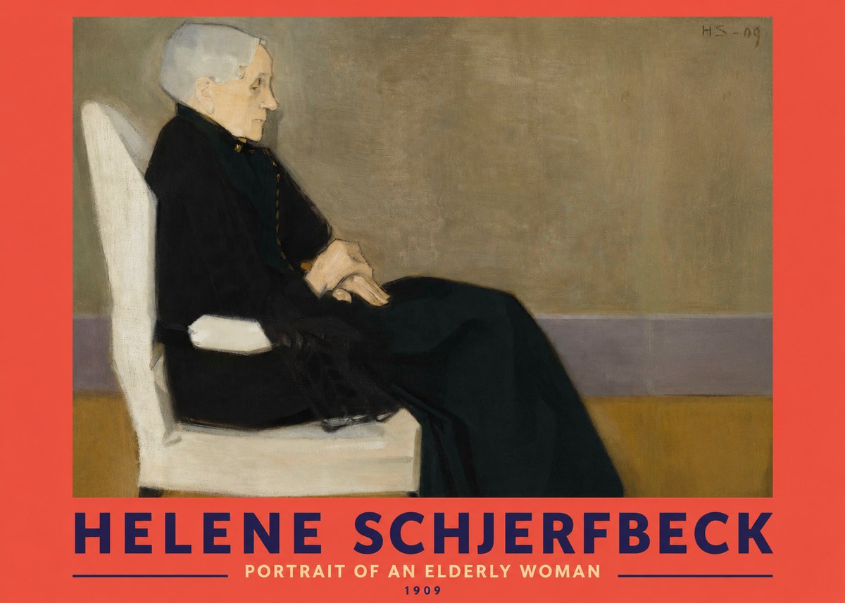 Helene Schjerfbeck Portrait of an Elderly Woman No2 - Poszter