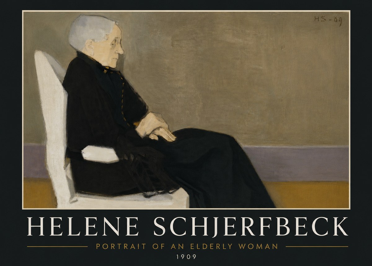 Helene Schjerfbeck Portrait of an Elderly Woman No6 - Poszter