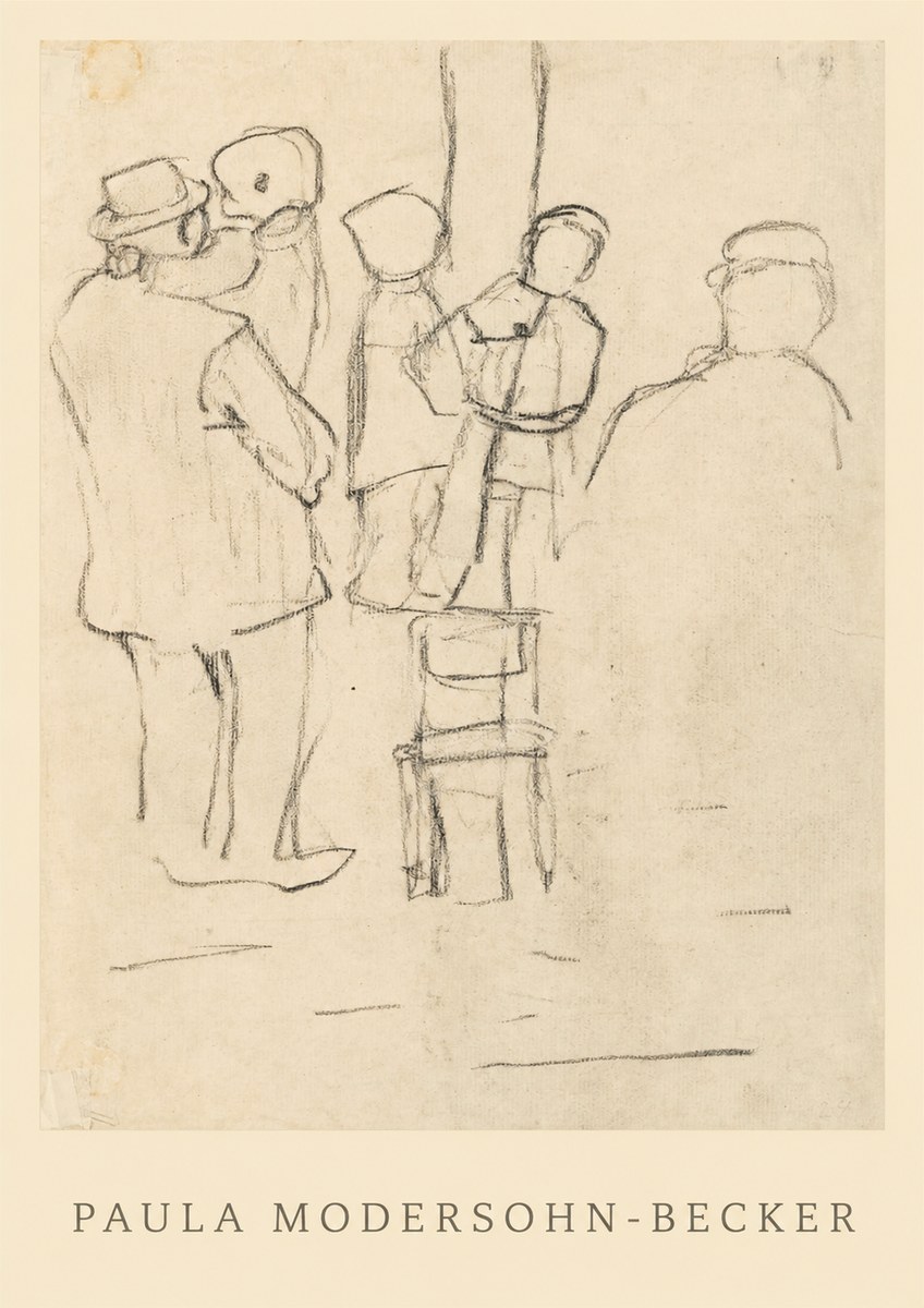 Paula Modersohn-Becker Studies of Figures No1 - Poszter