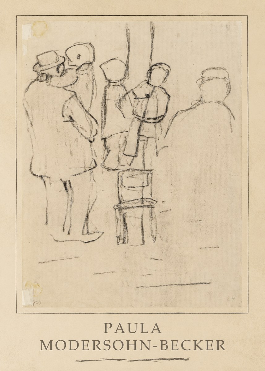 Paula Modersohn-Becker Studies of Figures No3 - Poszter