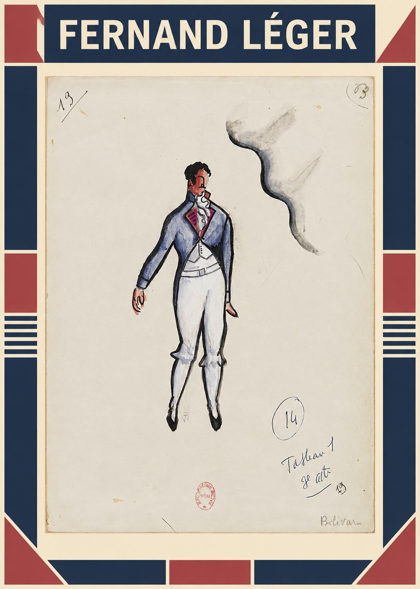 Fernand Léger Bolivar. Tableau 1 3E Acte No1 - Poszter