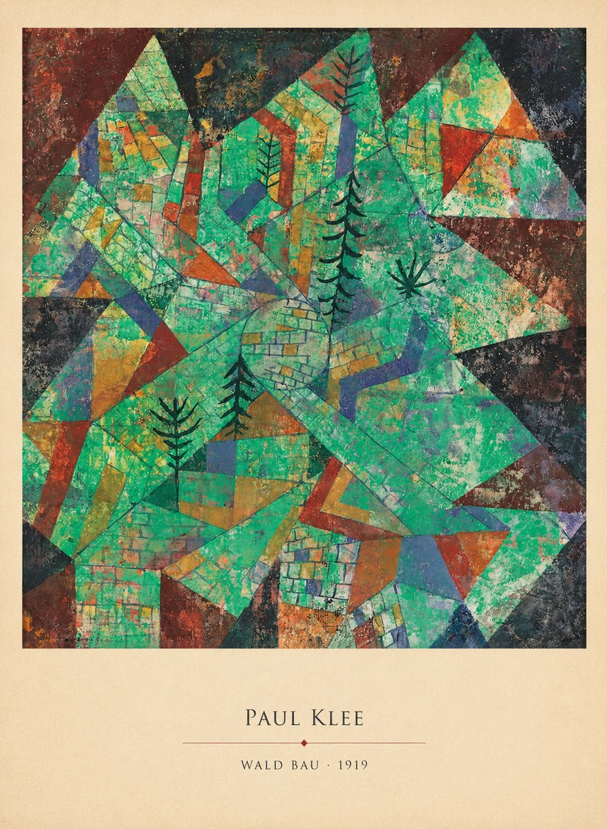 Paul Klee Wald Bau No4 - Poszter
