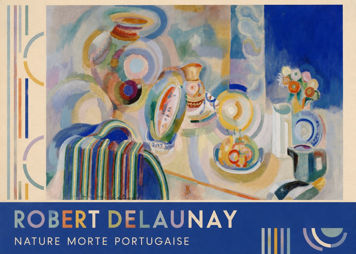 Robert Delaunay Nature Morte Portugaise No3 - Poszter