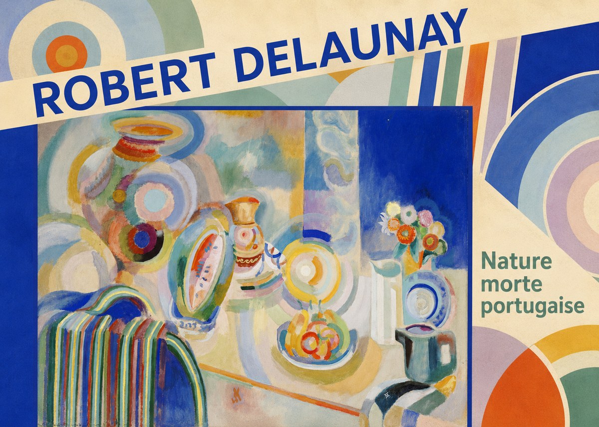 Robert Delaunay Nature Morte Portugaise No5 - Poszter