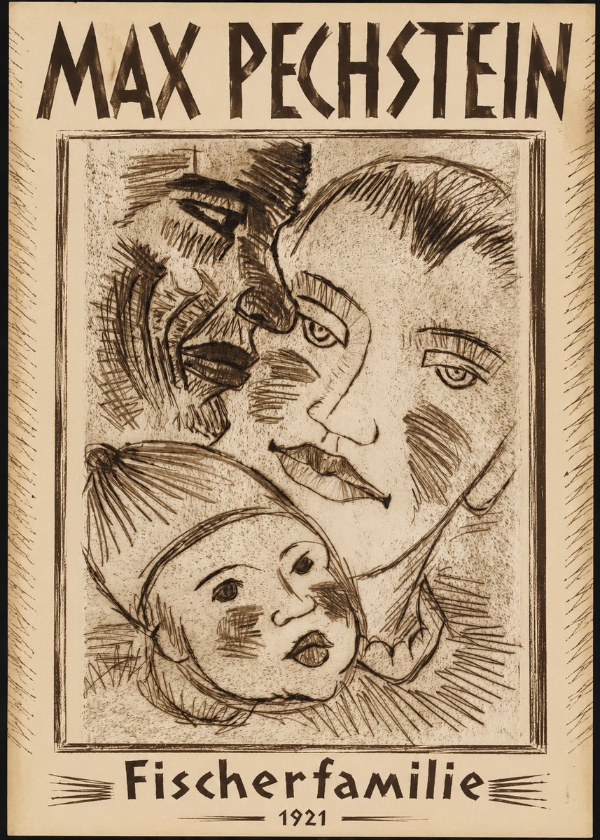 Max Pechstein Fischerfamilie No1 - Poszter