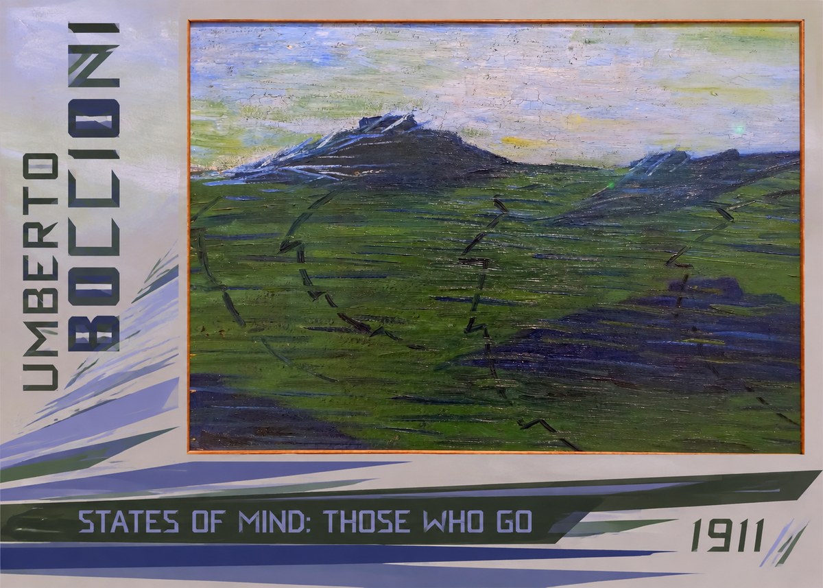 Umberto Boccioni States of Mind: Those Who Go No2 - Poszter