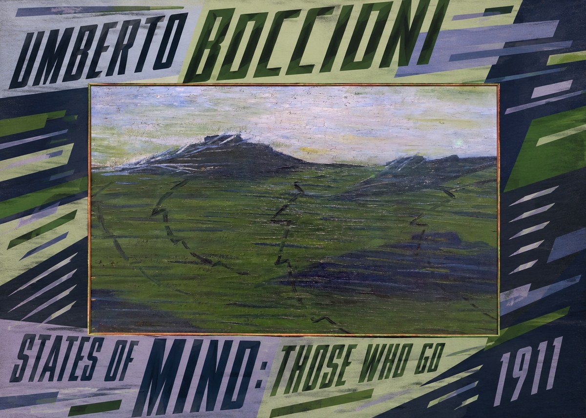 Umberto Boccioni States of Mind: Those Who Go No5 - Poszter