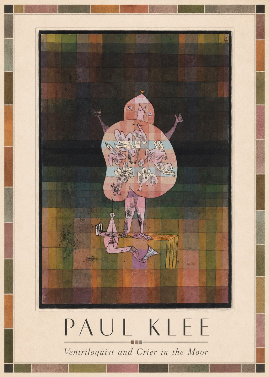 Paul Klee Ventriloquist and Crier in the Moor No1 - Poszter