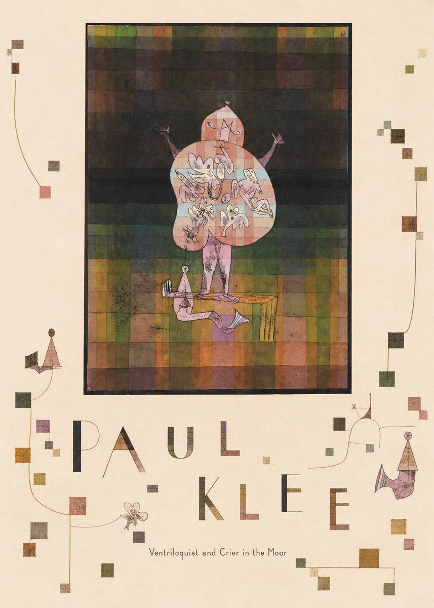 Paul Klee Ventriloquist and Crier in the Moor No6 - Poszter