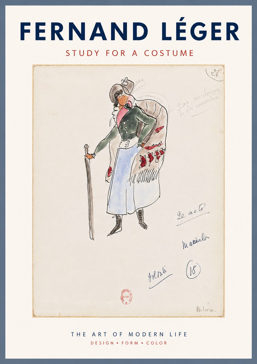 Fernand Léger Study for a Costume No3 - Poszter
