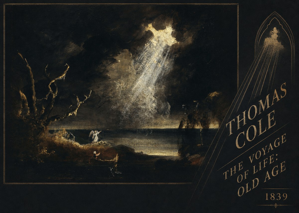 Thomas Cole The Voyage of Life: Old Age I No2 - Poszter