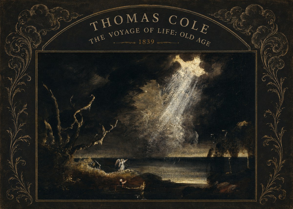 Thomas Cole The Voyage of Life: Old Age I No3 - Poszter