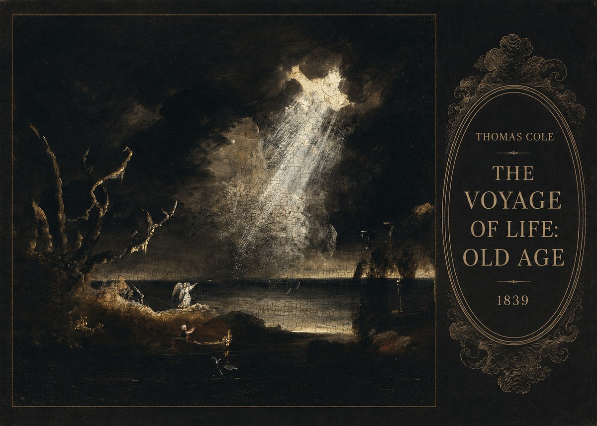 Thomas Cole The Voyage of Life: Old Age I No5 - Poszter