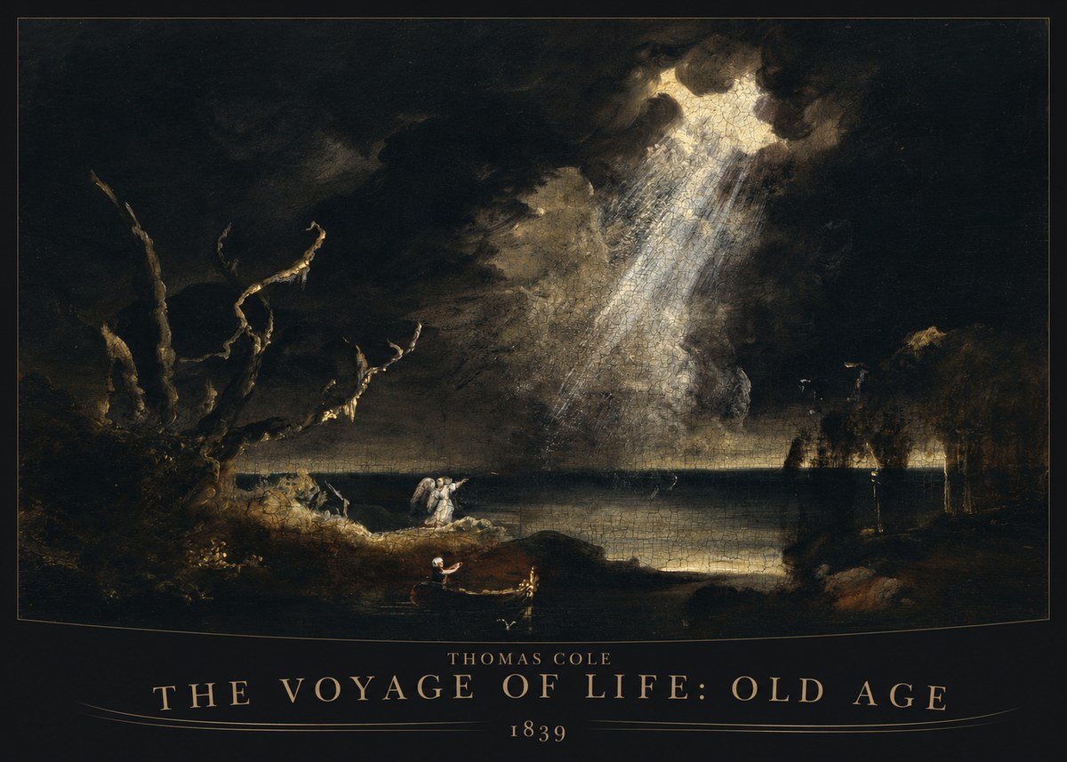 Thomas Cole The Voyage of Life: Old Age I No6 - Poszter