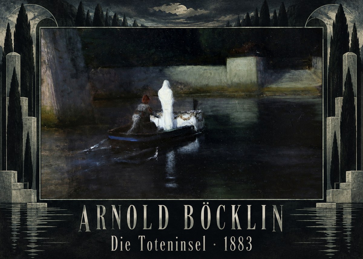 Arnold Böcklin Die Toteninsel III No5 - Poszter