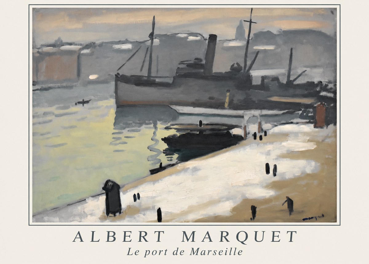 Albert Marquet Le Port De Marseille I No1 - Poszter
