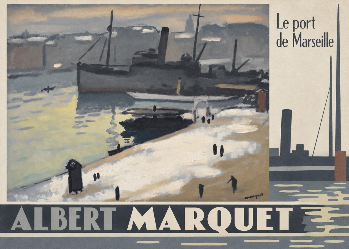 Albert Marquet Le Port De Marseille I No6 - Poszter