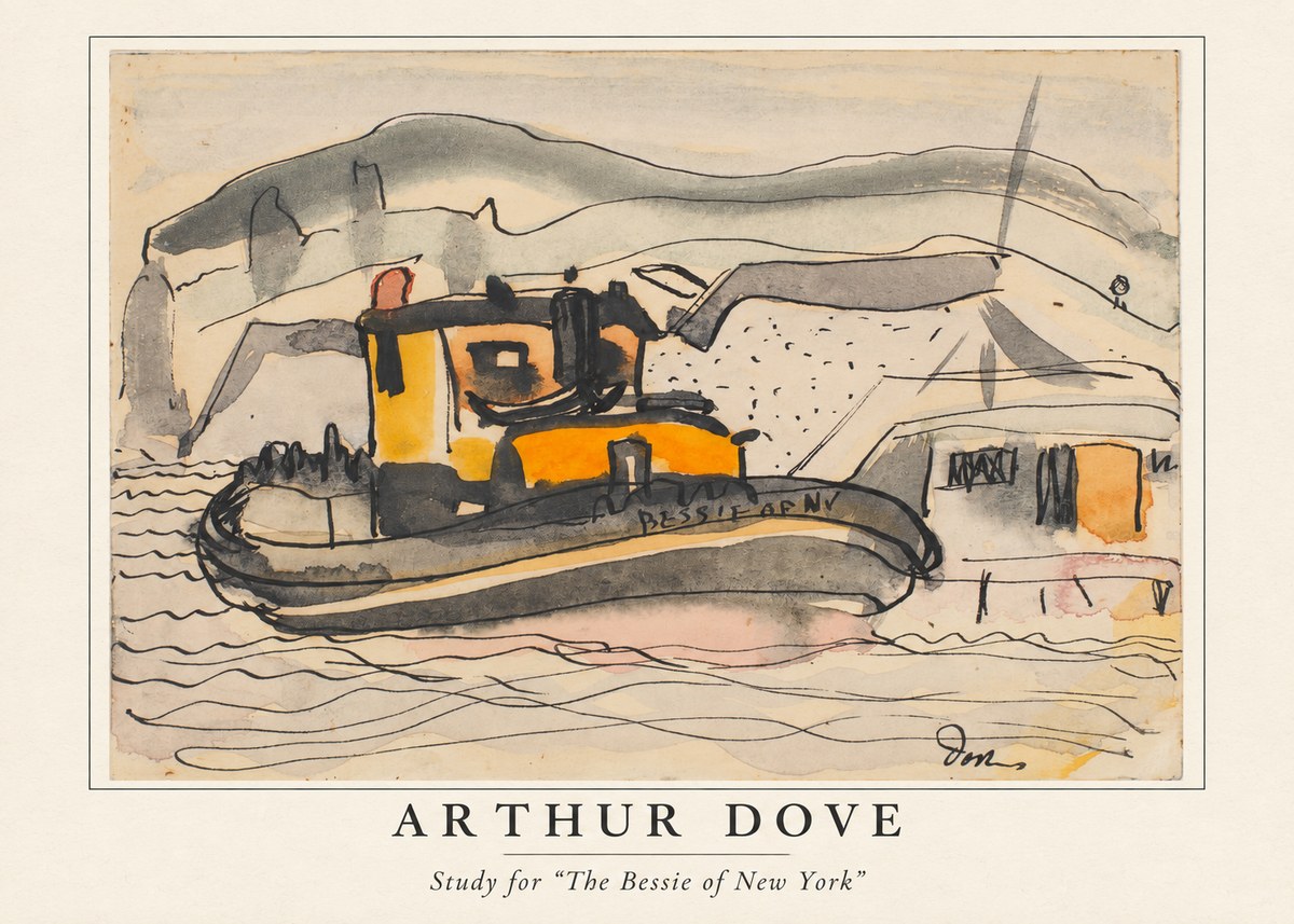 Arthur Dove Study for "the Bessie of New York" No4 - Poszter