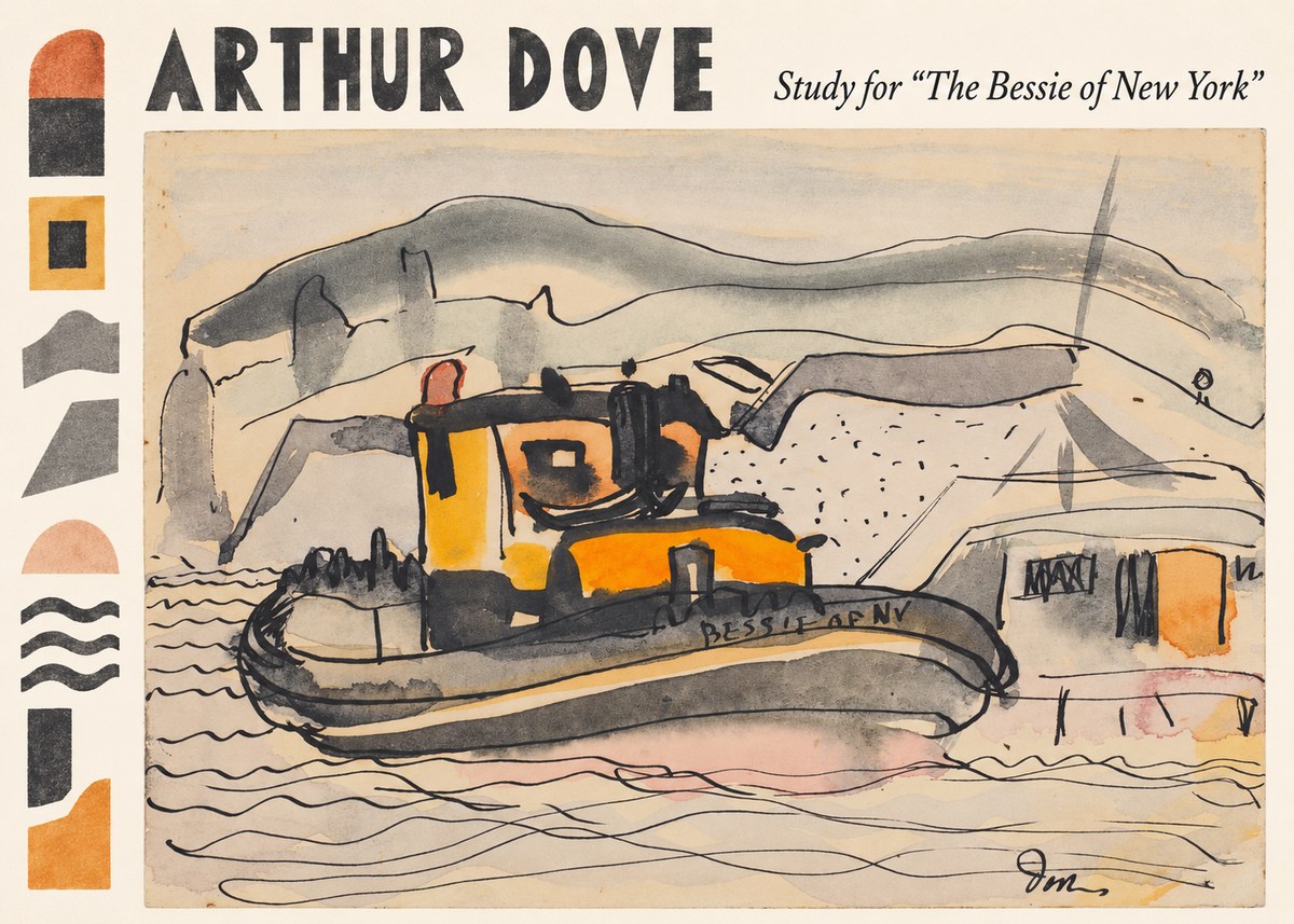 Arthur Dove Study for "the Bessie of New York" No6 - Poszter