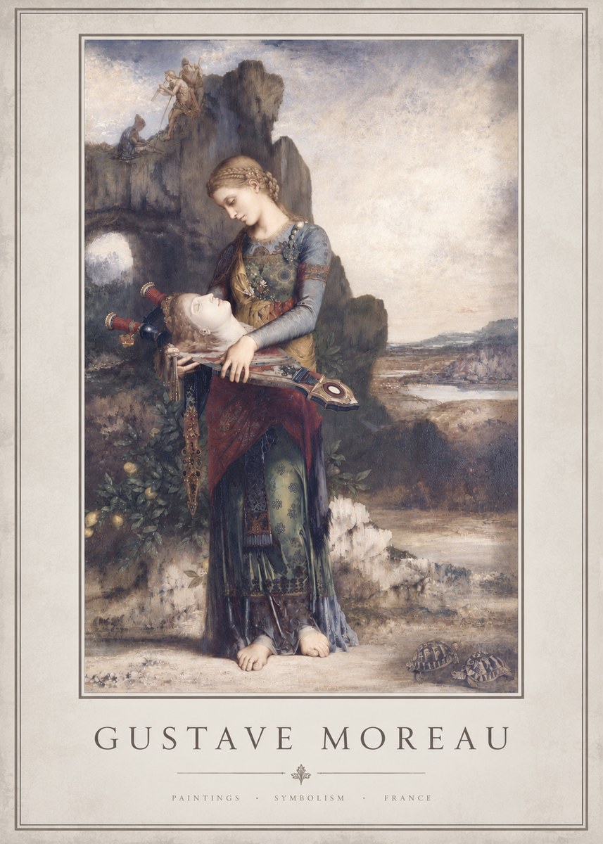 Gustave Moreau Salome with the Head of John the Baptist No3 - Poszter