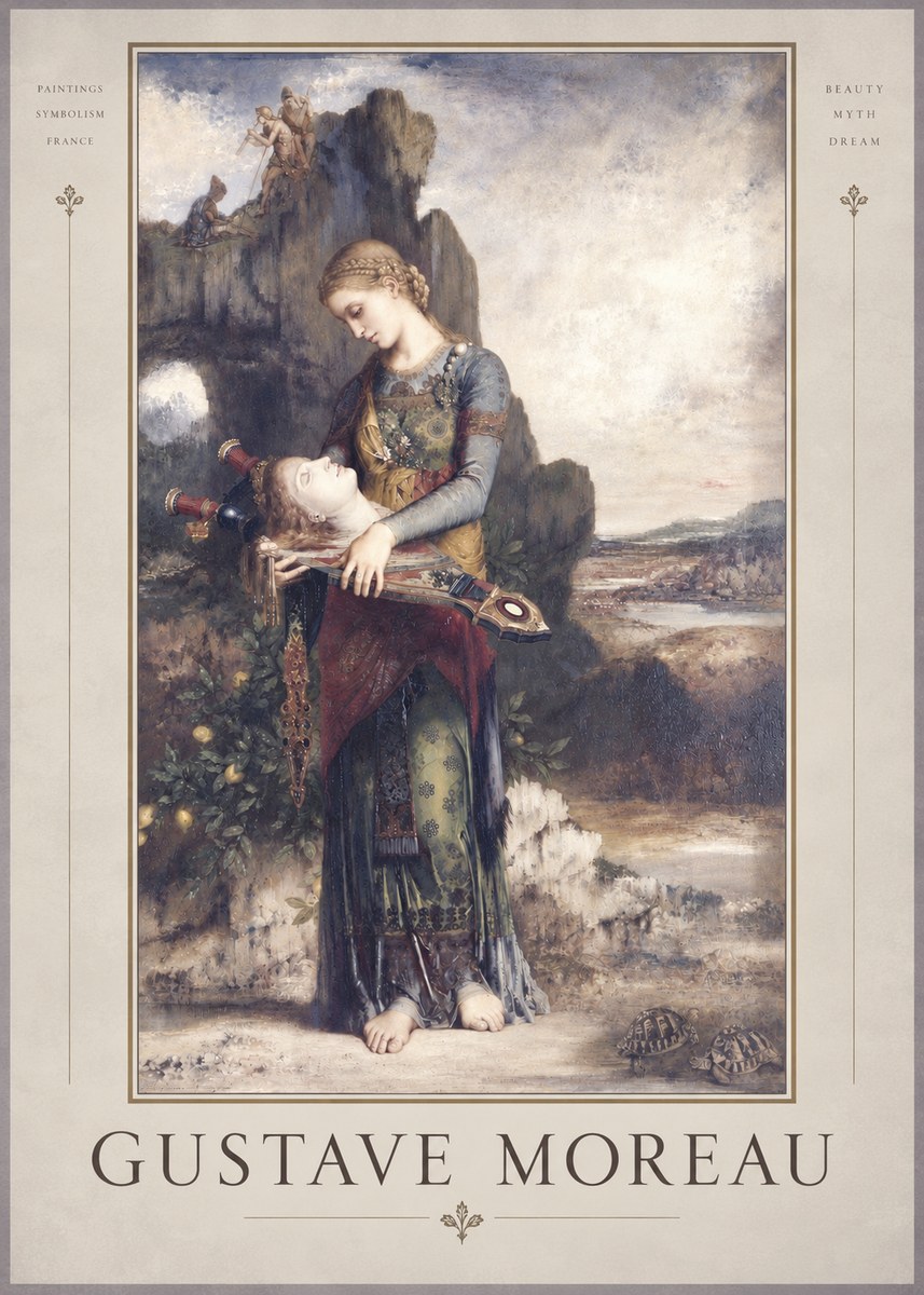 Gustave Moreau Salome with the Head of John the Baptist No4 - Poszter