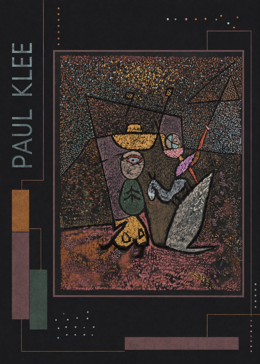 Paul Klee Man, Beast and Plant No2 - Poszter