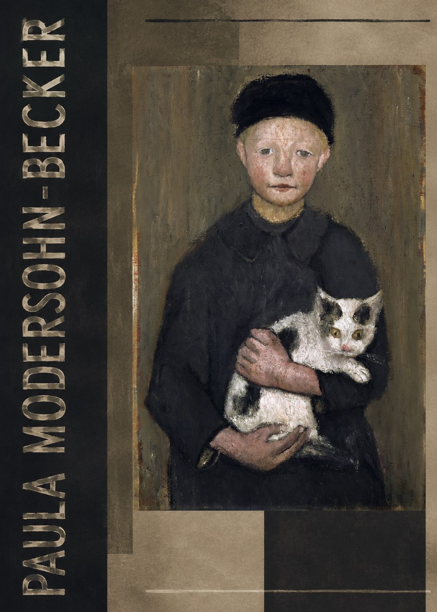 Paula Modersohn-Becker Girl with Cat No2 - Poszter