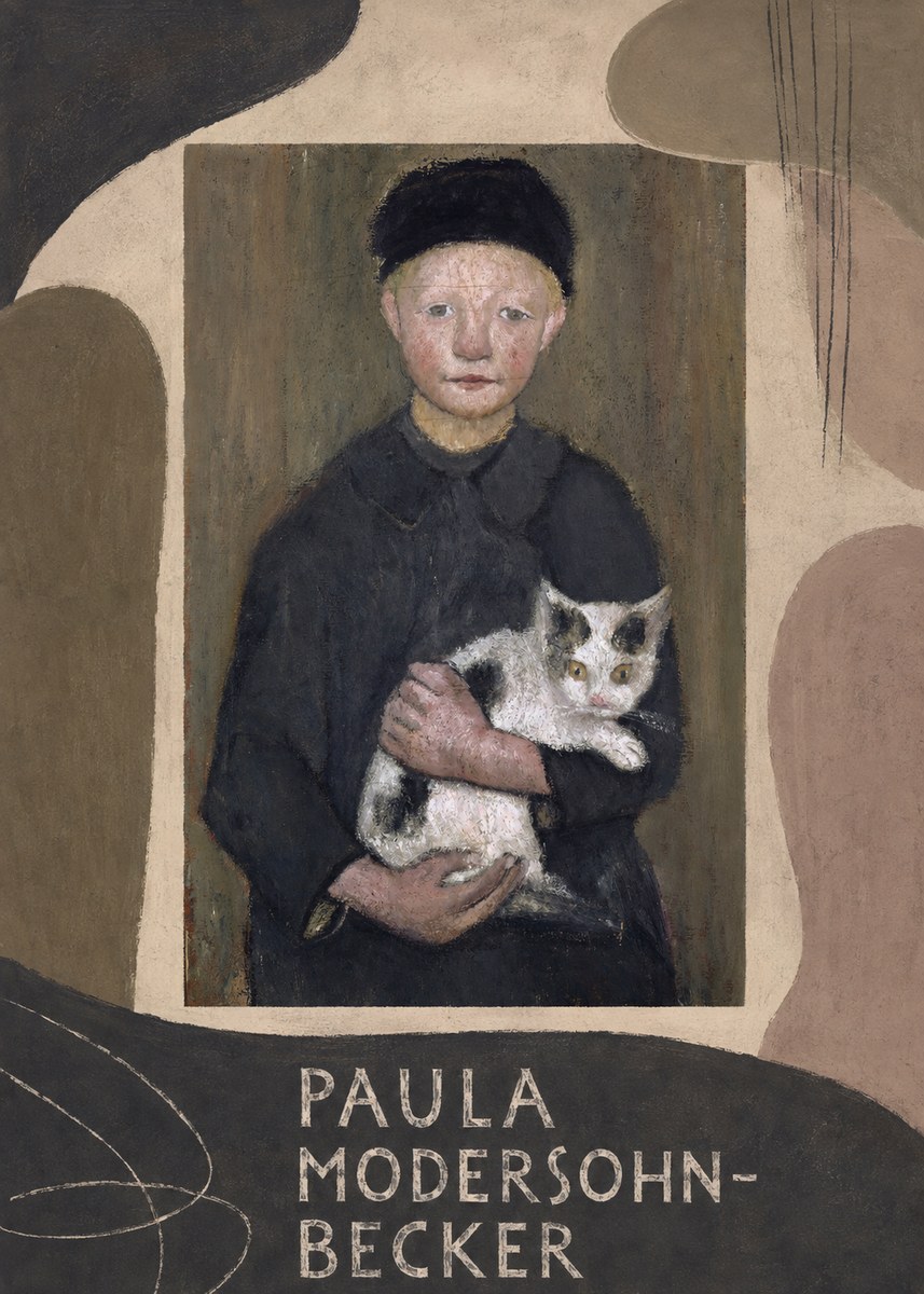 Paula Modersohn-Becker Girl with Cat No3 - Poszter