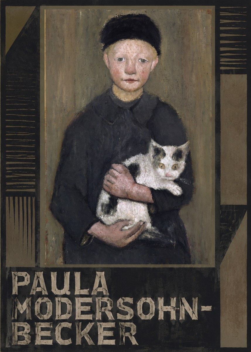 Paula Modersohn-Becker Girl with Cat No4 - Poszter