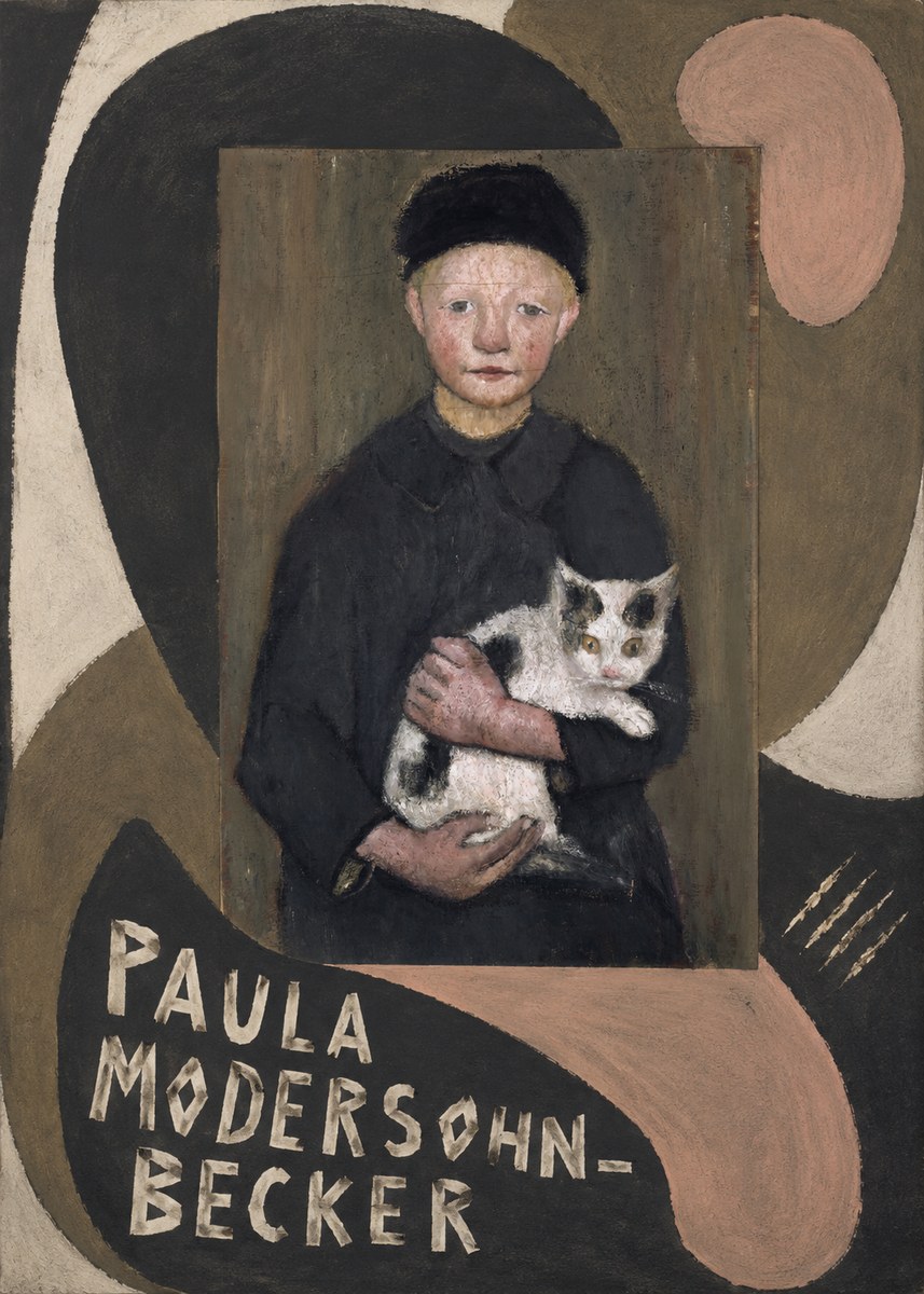Paula Modersohn-Becker Girl with Cat No6 - Poszter