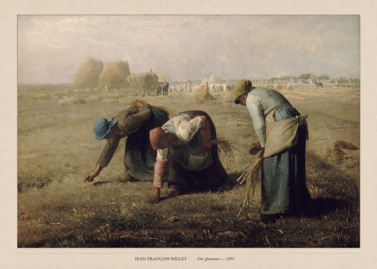 Jean-François Millet Des Glaneuses No6 - Poszter