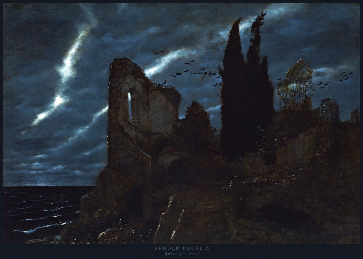 Arnold Böcklin Ruine Am Meer I No2 - Poszter