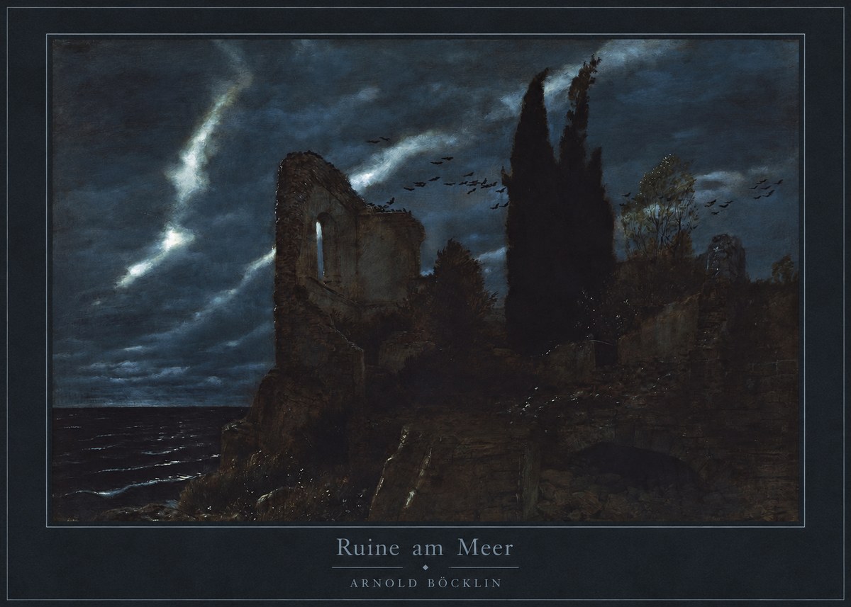 Arnold Böcklin Ruine Am Meer I No4 - Poszter