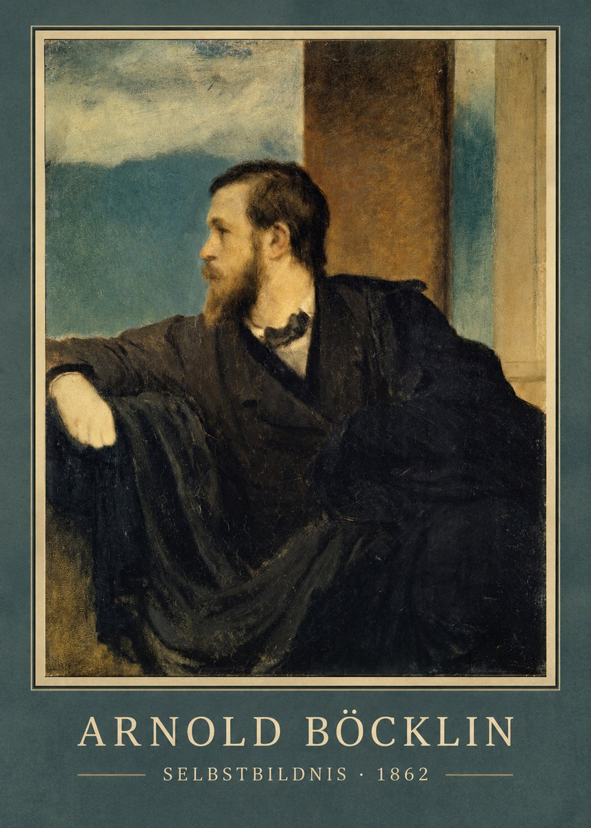 Arnold Böcklin Selbstbildnis No3 - Poszter