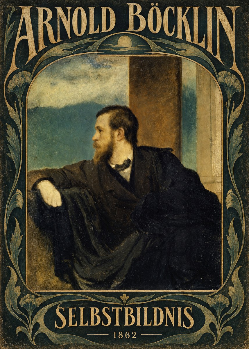 Arnold Böcklin Selbstbildnis No6 - Poszter