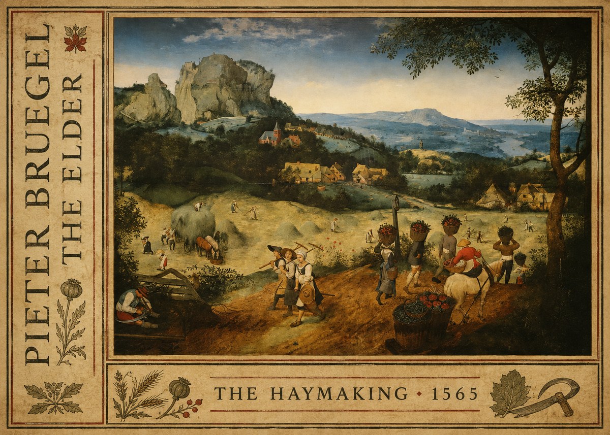 Pieter Bruegel The Haymaking No2 - Poszter