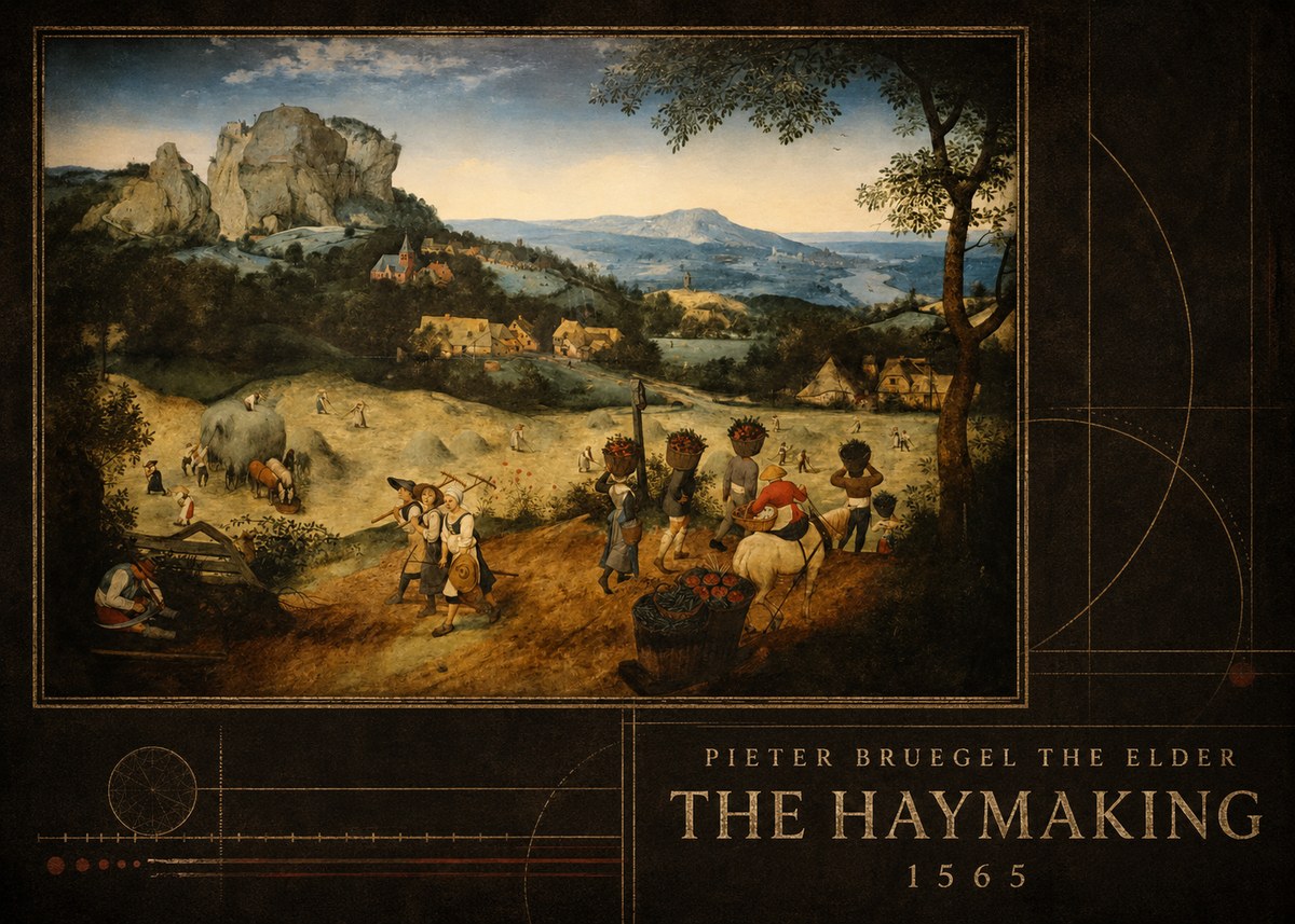 Pieter Bruegel The Haymaking No5 - Poszter