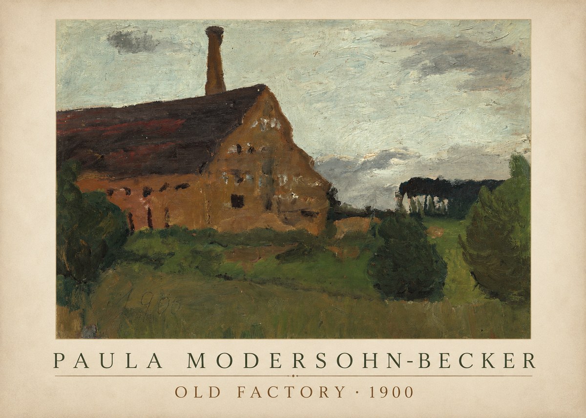 Paula Modersohn-Becker Old Factory No4 - Poszter