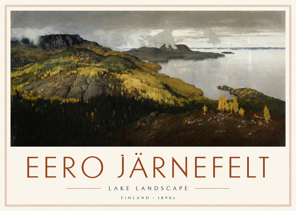 Eero Järnefelt Lake Landscape No3 - Poszter