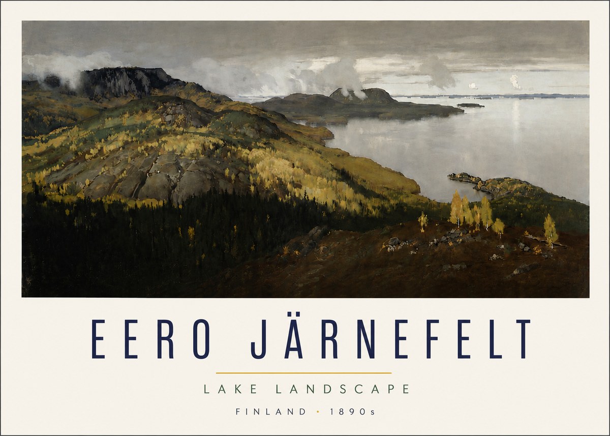 Eero Järnefelt Lake Landscape No4 - Poszter