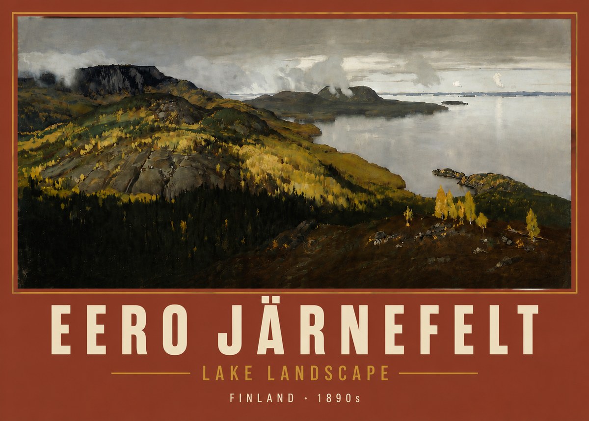 Eero Järnefelt Lake Landscape No5 - Poszter