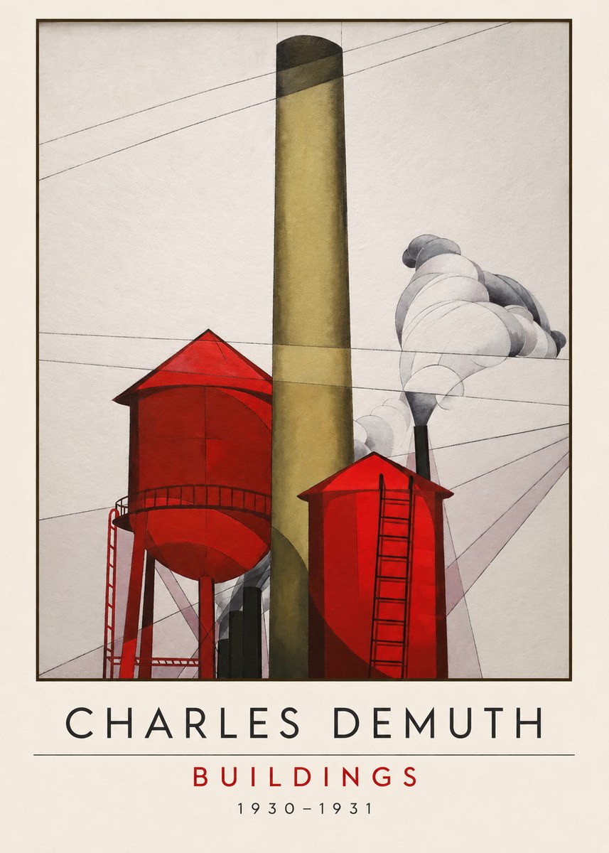 Charles Demuth Buildings No3 - Poszter